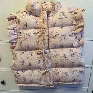 Dry Goods Floral Blush Puffer Vest